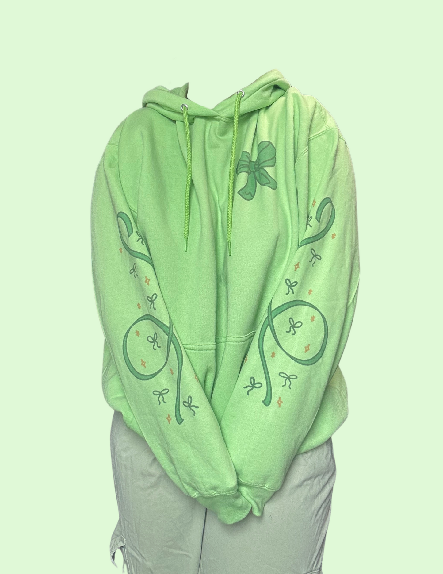 Green Bow Hoodie