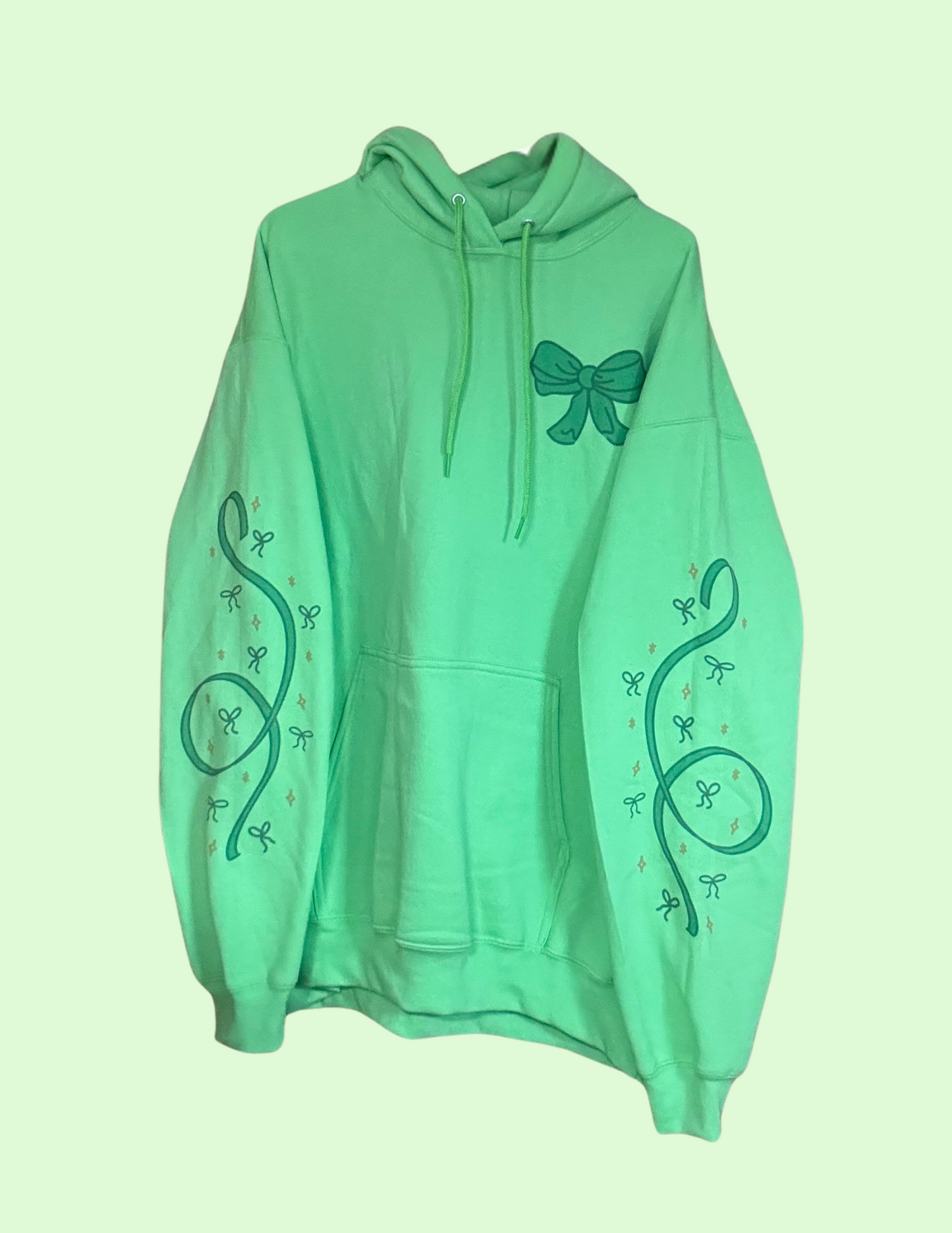 Green Bow Hoodie