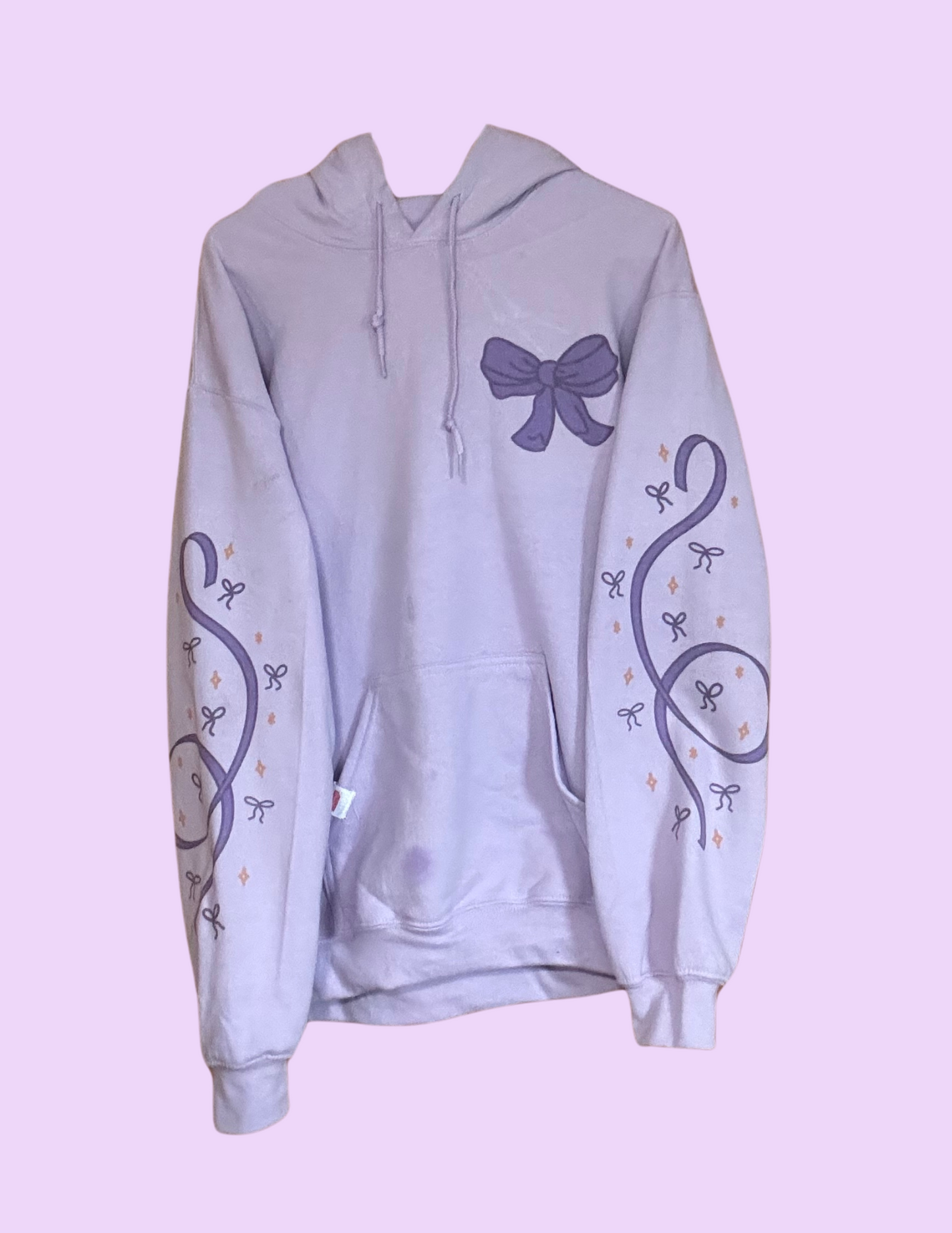 Purple Bow Hoodie