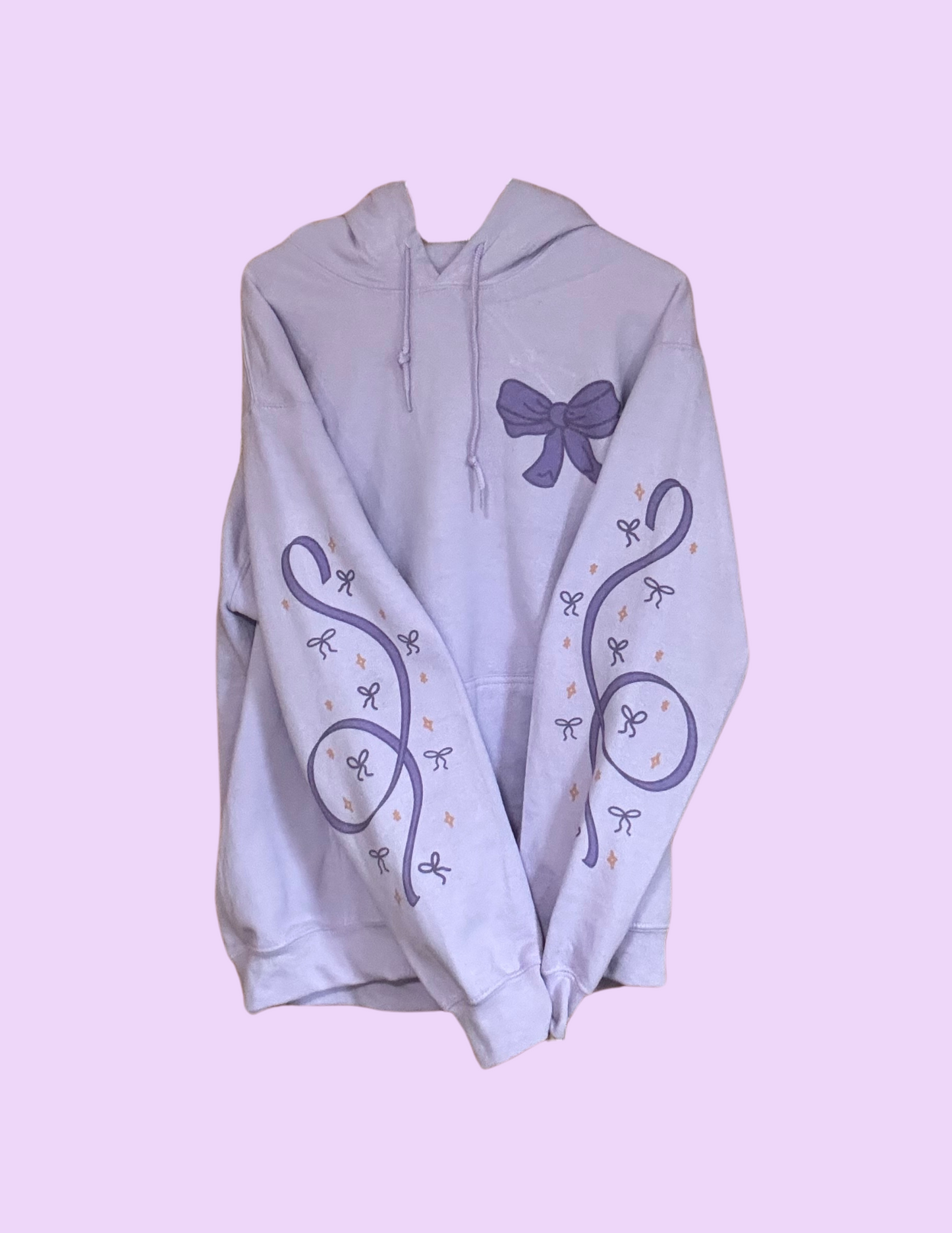 Purple Bow Hoodie