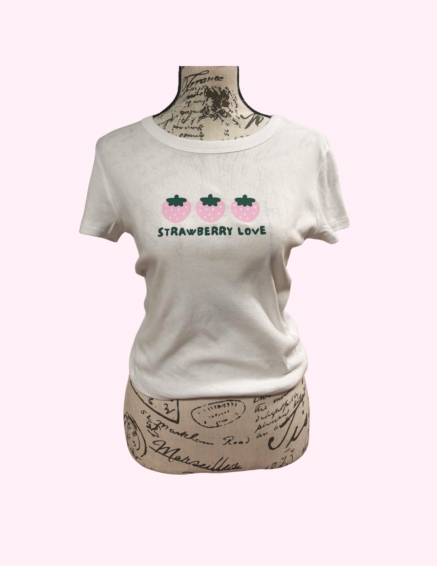 Strawberry Love Crop Tee