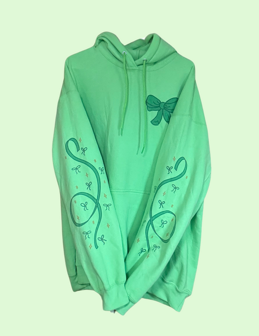 Green Bow Hoodie