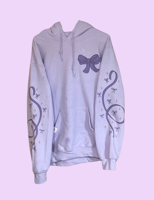 Purple Bow Hoodie