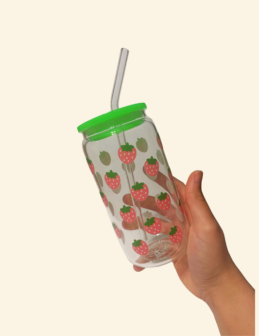 Tiny Strawberry Glass Cup