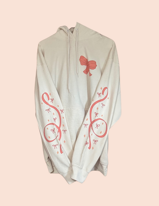 Orange Bow Hoodie