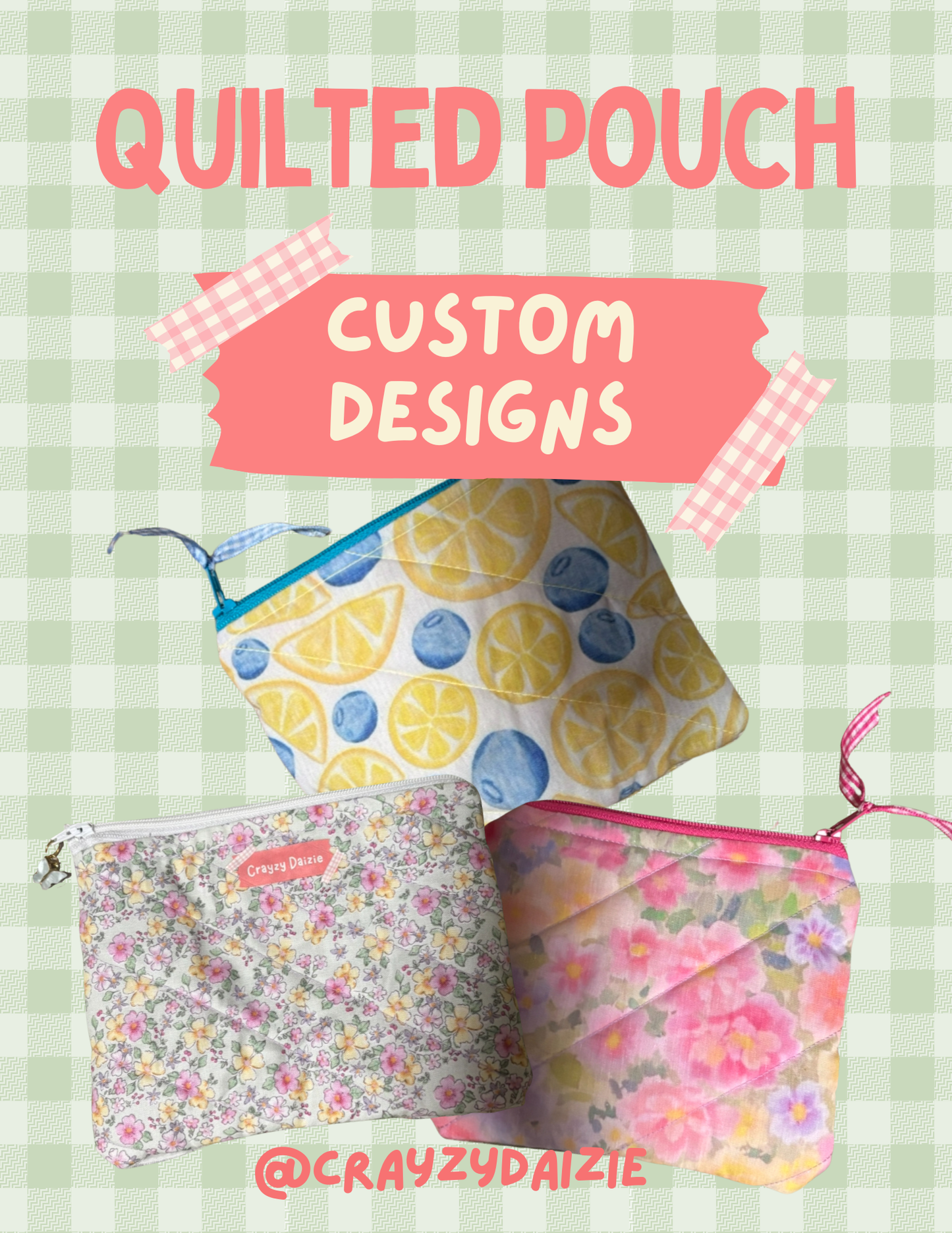 Custom Quilted Pouch