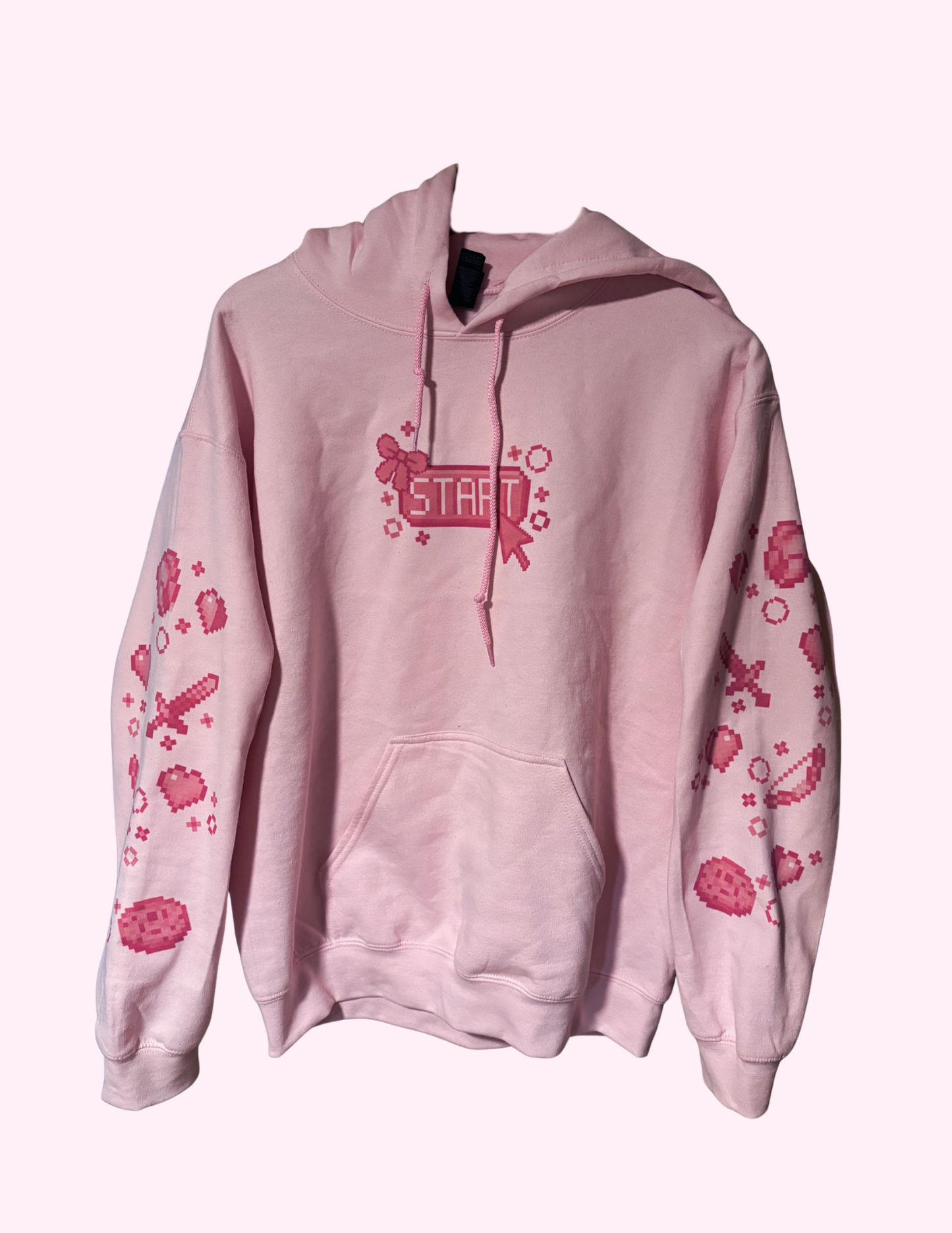 Pink Pixel Power Hoodie
